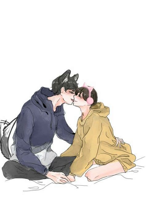 Chanbaek Fanart Exo Chanbaek Exo Ot Exo Couple Wierd Cute Gay Jikook Chanyeol Couple