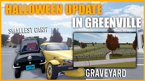 New Halloween Update With Cars Map Changes Roblox Greenville Youtube