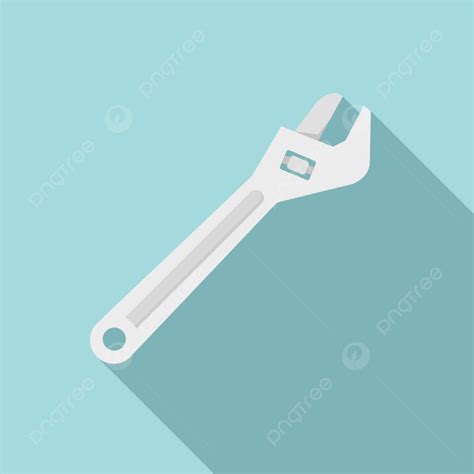 Wrench Vector PNG Images Steel Wrench Icon Flat Vector Hardware