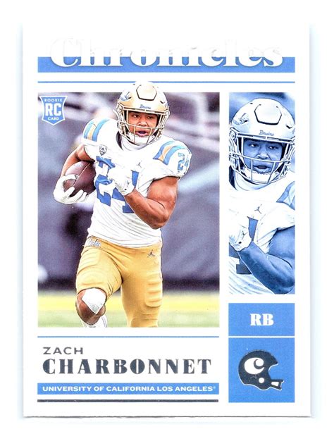 Panini Chronicles Draft Picks Football Zach Charbonnet Rc Ucla