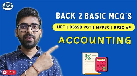 50 MCQs On Accounting NET DSSSB PGT RPSC ABST MPPSC AP Commerce