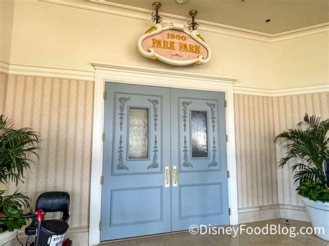 FULL MENU Announced For 1900 Park Fare In Disney World Disney Food