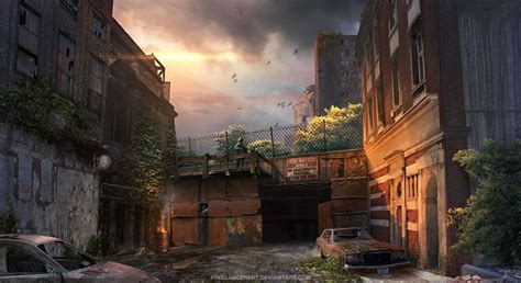 The District Post Apocalyptic Art Post Apocalyptic City Concept Art