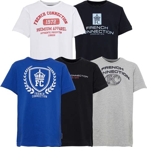 Buy French Connection Boys Five Pack T Shirts Blackwhitelight Grey