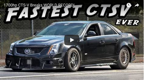 Hp Cts V Breaks World Record Muscle Car Fan World Records Car