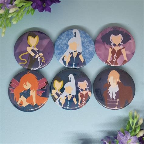 WINX Club Villains Buttons Trix Icy Darcy Stormy - Etsy