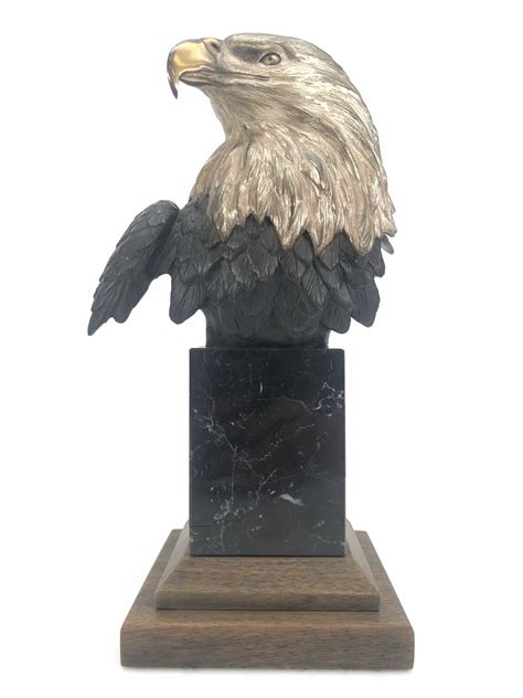 Lot Mike Curtis American Pride Bronze Eagle Sculpture