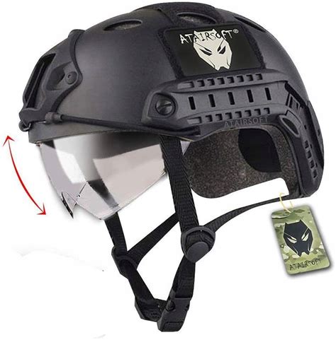 Kask Taktyczny Wojskowy Asg Swat Wysuwane Okulary