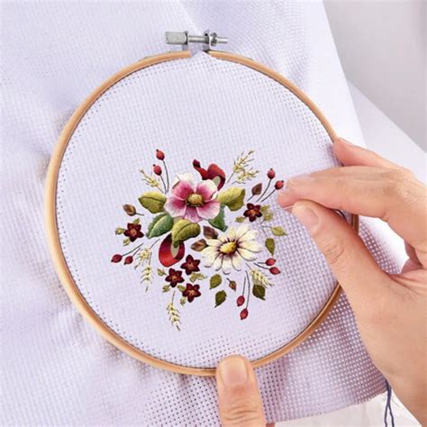 Aliexpress Buy Wood Hand Embroidery Hoop Round Cross Stitch Frame