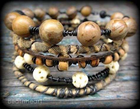 Desert Sands Tribal Gypsy Bangle Stack Bracelets