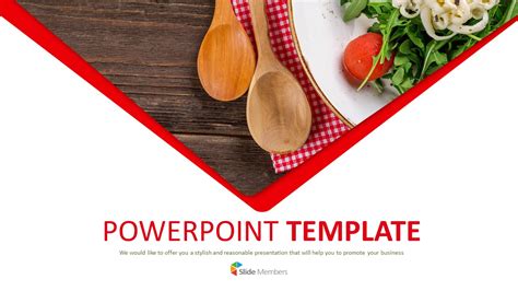 Free Presentation Template - Salad Plating