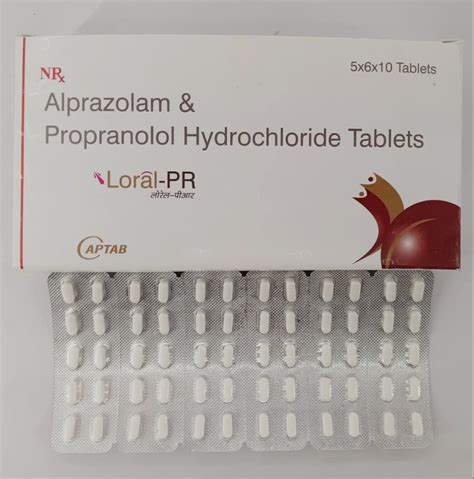 Alprazolam 0 25 Propranolol Hydrochloride Tablets At Rs 1500 Box