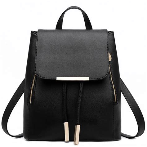 Backpack Women Pu Leather Female Backpacks Teenager School Mochila