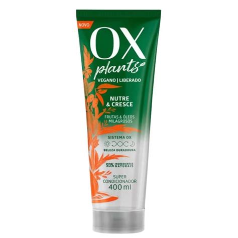 Condicionador Ox Cosm Ticos Ox Plants Nutre Cresce Ml Beleza Na Web