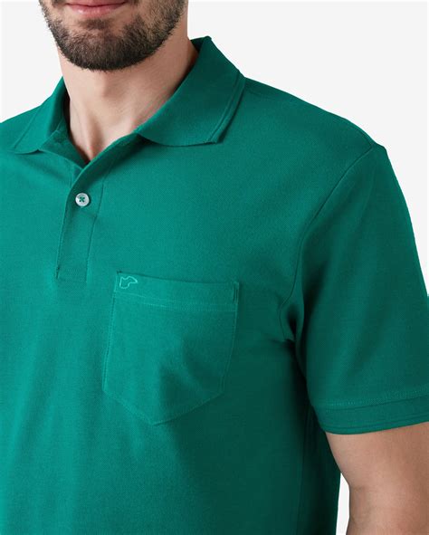 Riachuelo Camisa Polo Masculina B Sica Bolso Verde Jade