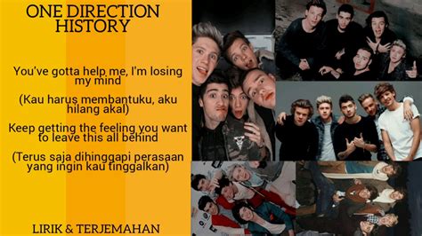 One Direction History Lirik Dan Terjemahan Youtube