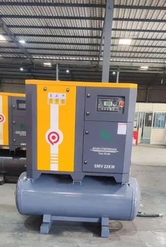 ASIAN 20 HP Rotary Screw Air Compressor Maximum Flow Rate 51 120