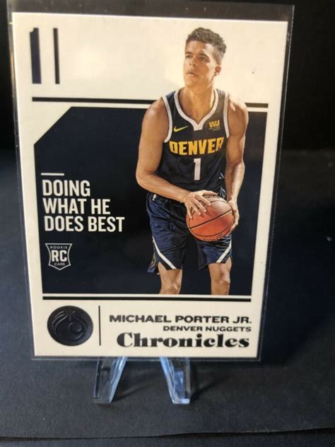 Panini Chronicles Michael Porter Jr Rc Rookie Nuggets