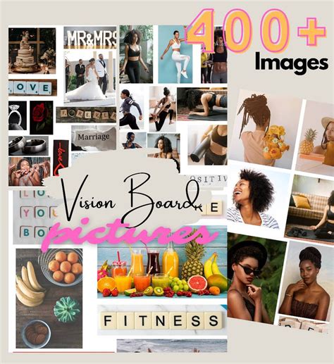 Vision Board Printable Black Women Vision Board Pictures Kit Black