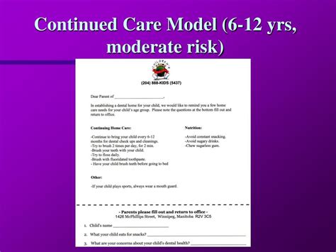 Ppt Preventive Pediatric Dentistry The Continued Care Model