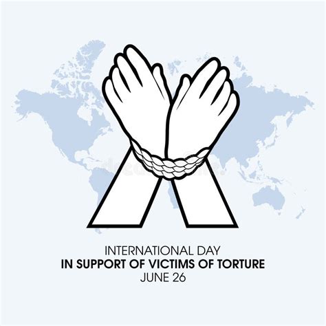 International Day In Support Of Victims Of Torture Vector Stock Vector