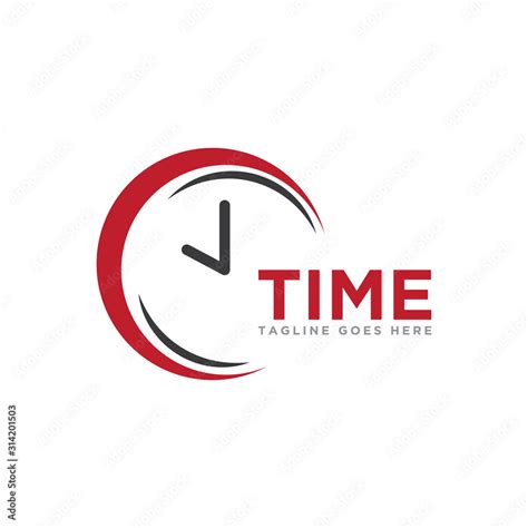 Time Logo Icon Vector Time Logo Template Simple Design And Trend