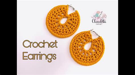 CROCHET EASY EARRINGS YouTube