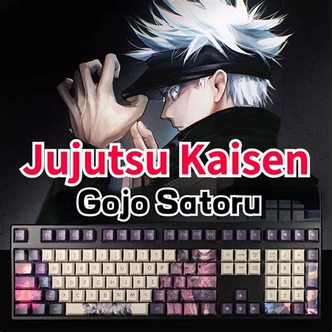 Custom Jujutsu Kaisen Gojo Keycap Set Artisan Keycap Set Mx Cherry Pbt