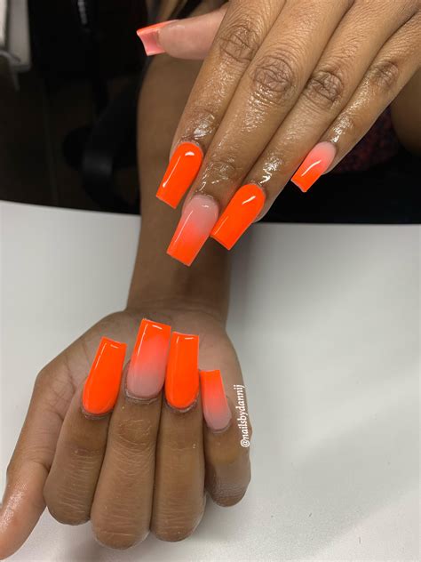 Loving this bright neon orange : r/Nails