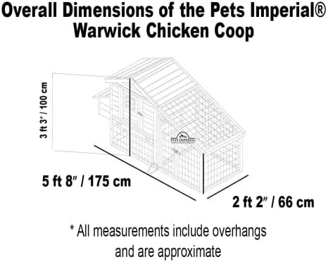 Pets Imperial Warwick Poulailler Avec Enclos Poulailler En Bois Avec