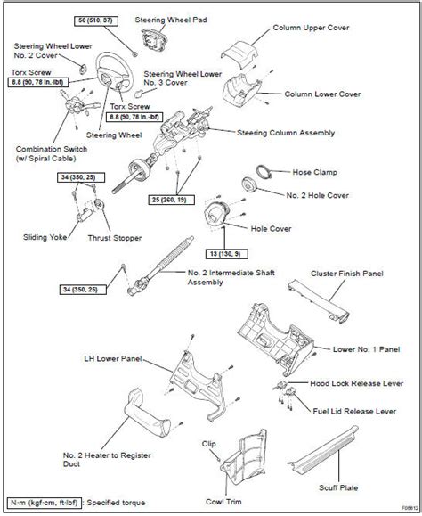 Toyota Land Cruiser Tilt Steering Column Steering