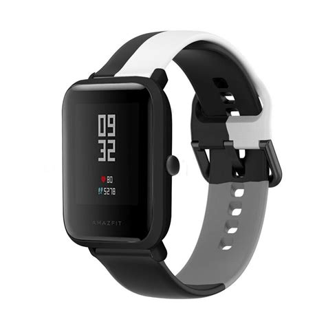 Xiaomi Amazfit Bip Triple Sport Band Zwart Wit Grijs