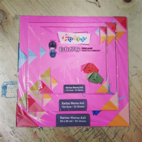 Jual Kertas Lipat Kertas Origami Forte X Shopee Indonesia