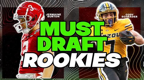 Rookie Sleepers You Need To Draft Dynasty Football Youtube