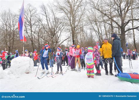 All Russian Mass Ski Race Skiing Russia 2019 Editorial Image Image Of