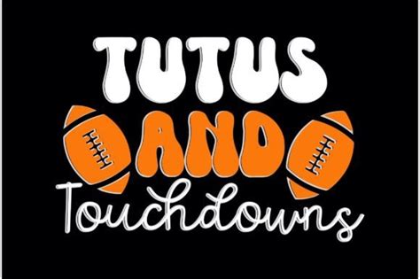 Tutus And Touchdowns Graphic By Crafted Wonders Creative Fabrica