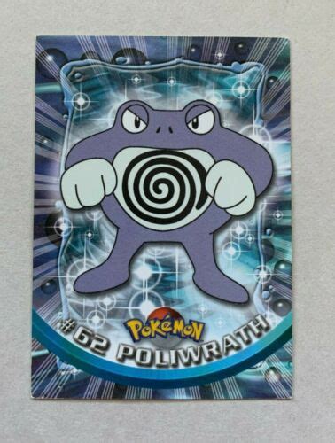 Topps TV Animation Edition Series 1 62 Pokemon Poliwrath Neuf Dans