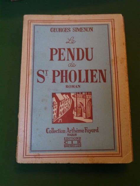 Bouquinerie Belgicana Le Pendu De St Pholien Georges Simenon