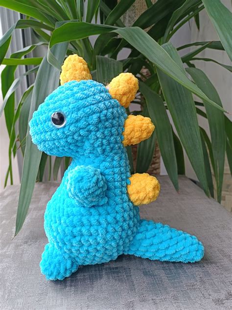 Baby Dinosaur Crochet Dinosaur T Rex Amigurumi Dinosaur Pattern Pdf Etsy