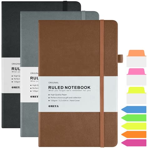 OMEYA Journal Notebook，3PACK Hardcover Lined Notebook Journal –For Work ...