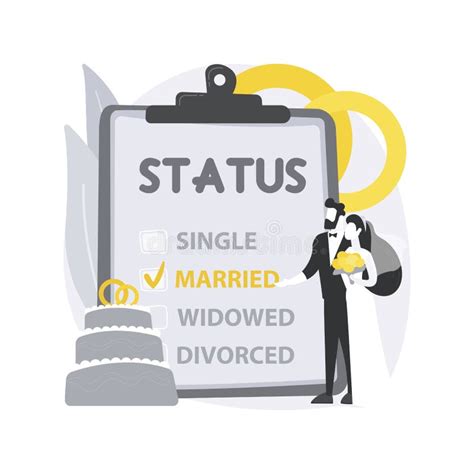 Marital Status Icon Isolated On White Background Stock Vector ...