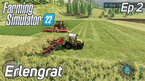 Farming Simulator 22 Fs22 Erlengrat Mow Grass Drying With Mobile Legends