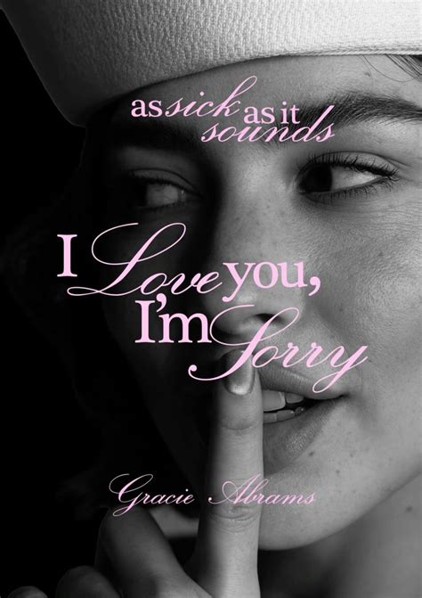 I Love You Im Sorry Gracie Abrams Poster In 2024 Music Poster