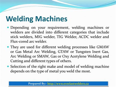 Ppt Selecting The Right Equipment For Welding Powerpoint Presentation Id 7436476