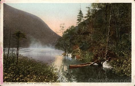 Profile Lake Franconia Nh Postcard