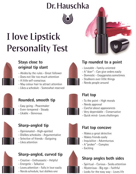 I Love Lipstick Personality Test Dr Hauschka Australia