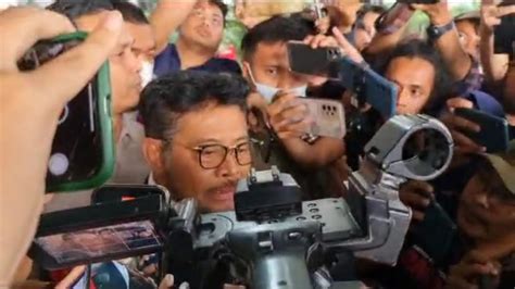 Respons Mentan Syahrul Yasin Limpo Saat Ditanya Soal Isu Jadi Tersangka