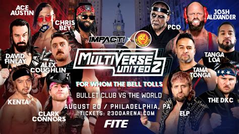 Cartelera IMPACT X NJPW Multiverse United 2 Actualizada