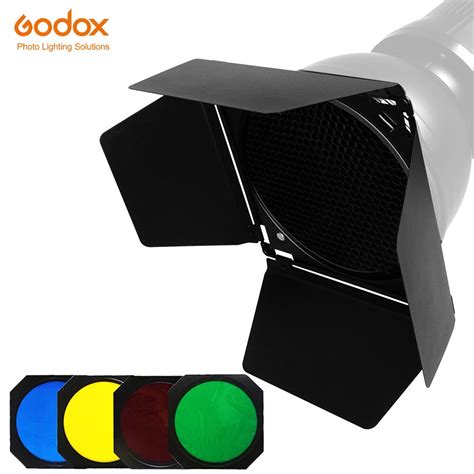 Godox Bd Barn Door Honeycomb Grid Color Fil Grandado