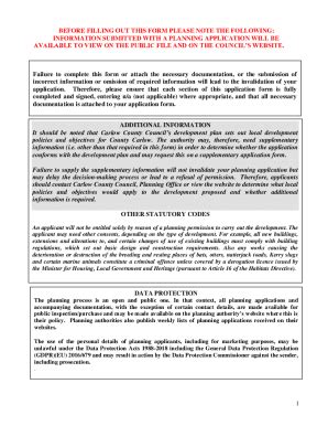 IE Planning Application Form Carlow County 2022 2024 Fill And Sign